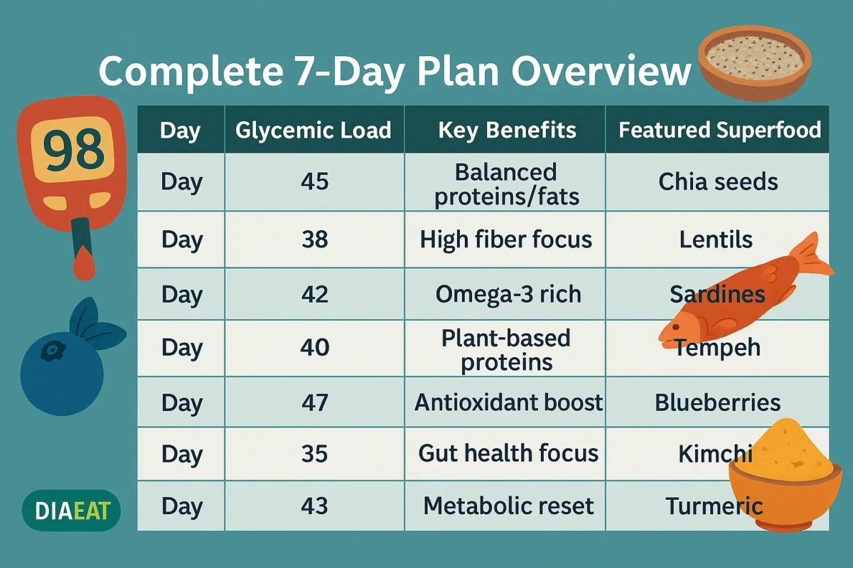 Low Glycemic 7-Day Plan