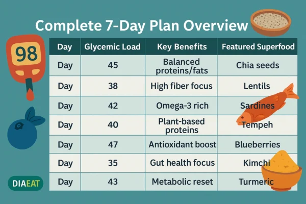 Low Glycemic 7-Day Plan