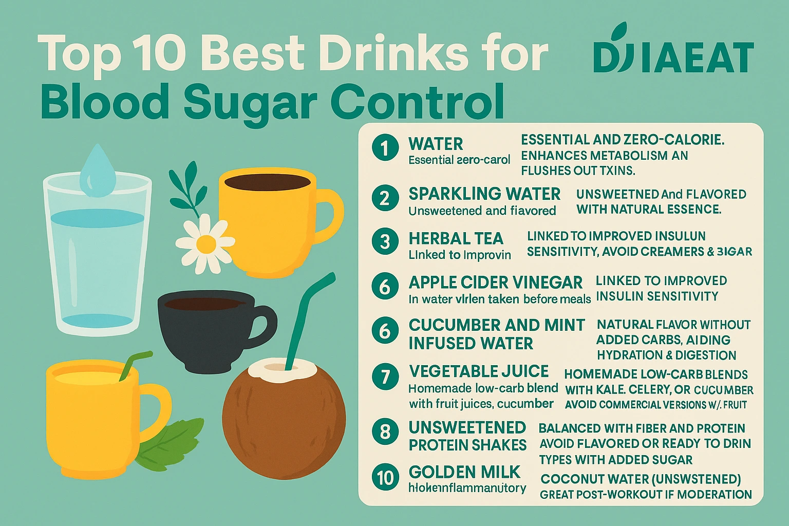 Top 10 Drinks for Blood Sugar